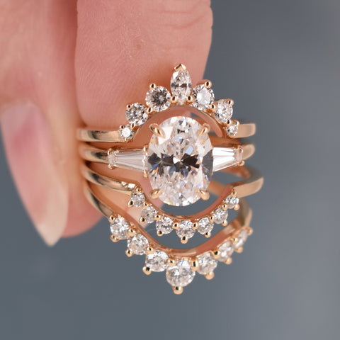Grand Tiara Band - 14k Gold & White Diamonds 2