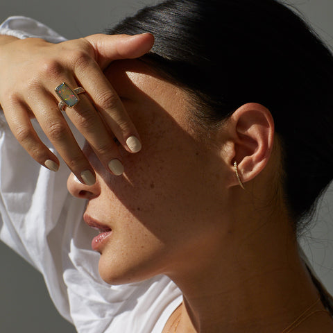 14k gold eari climber by anna sheffield 3