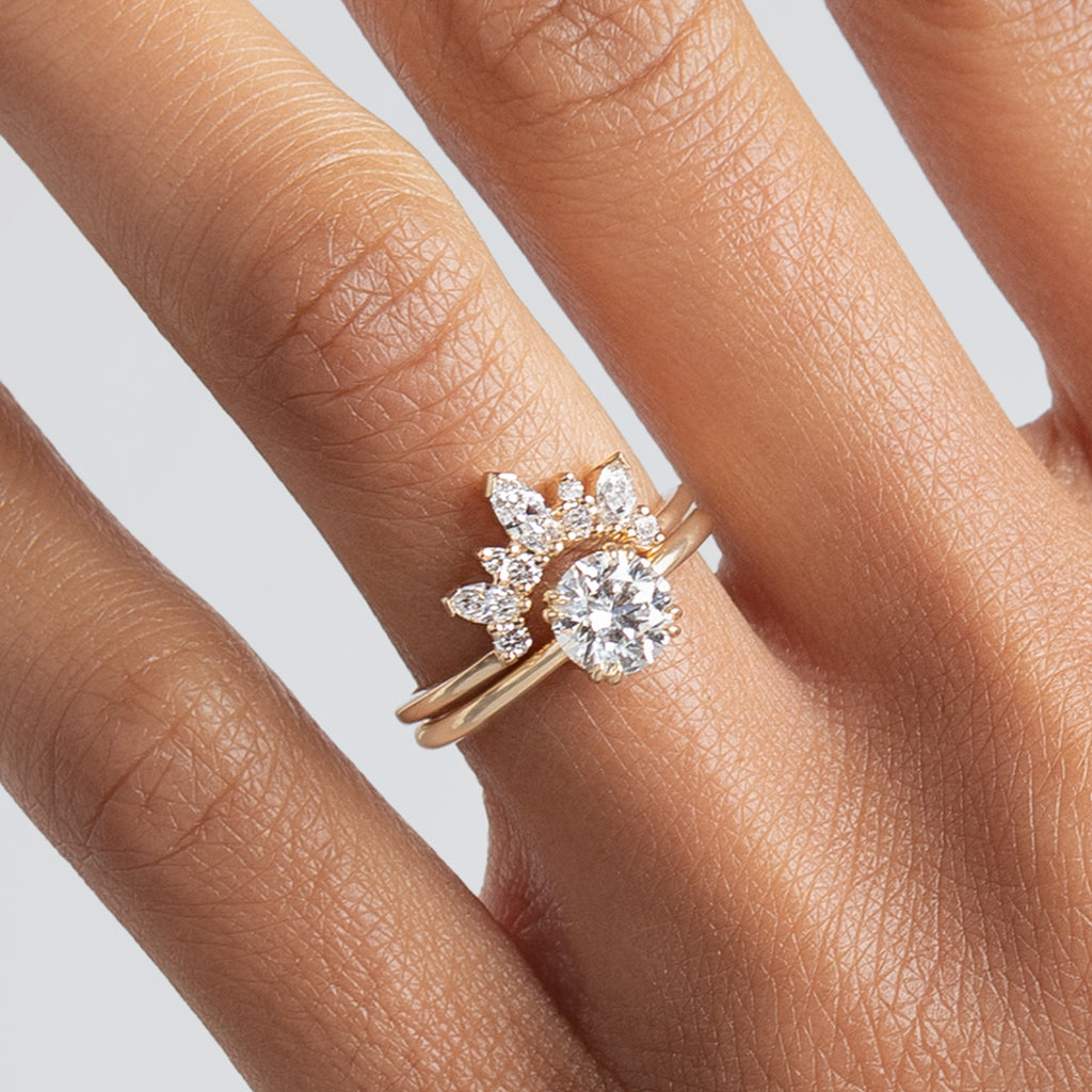 Eleonore Ring Yellow Gold, Rose Gold, White Gold