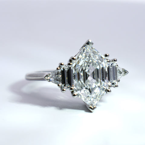 Lab White Diamond Hex Theda