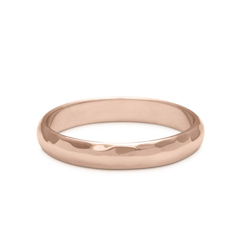 Classic Half Round Band - 14k Gold or Platinum 20