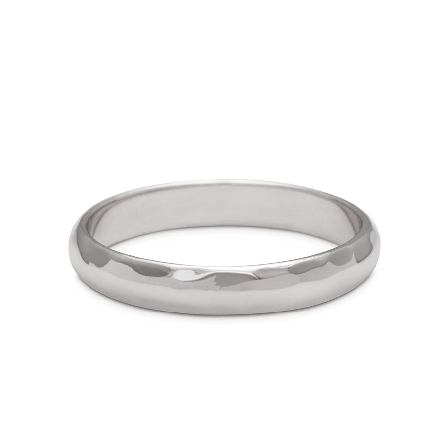 Classic Half Round Band - 14k Gold or Platinum