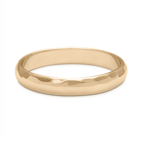 Classic Half Round Band - 14k Gold or Platinum 24