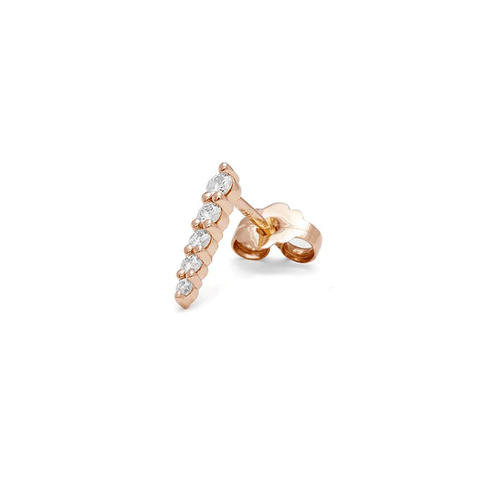 Pavé Pointe Stud Earring, Medium (SINGLE) - Was <s>$395</s>
