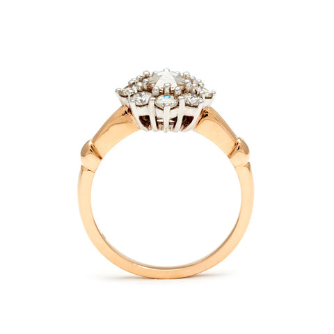 Petite Celestine Ring - 14k Gold & Champagne Diamond 8