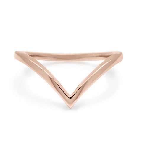A chrysalis solid gold band set in rose gold., Rose Gold 5