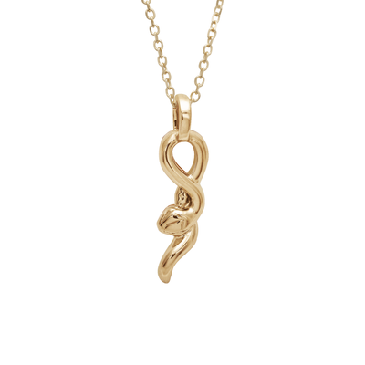 Petit Serpent Talisman Necklace - Yellow Gold